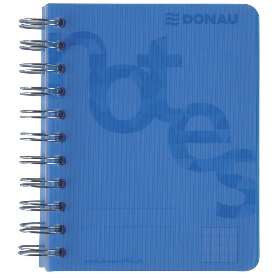 Collegeblock, A6, 140 Blatt, PP, kariert, blau DONAU 7527201-10 DONAU 7527201-10 140BL 80g