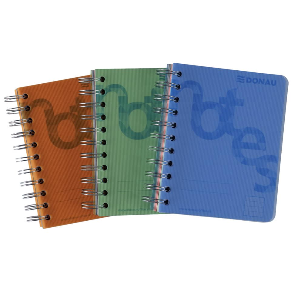 Collegeblock, A6, 140 Blatt, PP, kariert, blau DONAU 7527201-10 DONAU 7527201-10 140BL 80g