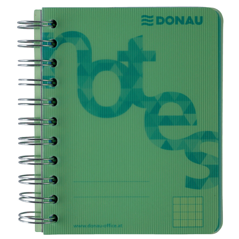 Collegeblock, A6, 140 Blatt, PP, kariert, grün DONAU 7527201-06 DONAU 7527201-06 140BL 80g