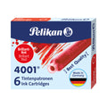 Tintenpatrone 4001® TP/6, 6 Stück, brilliantrot PELIKAN 400142567 PELIKAN 400142567 301192 4001 TP/6