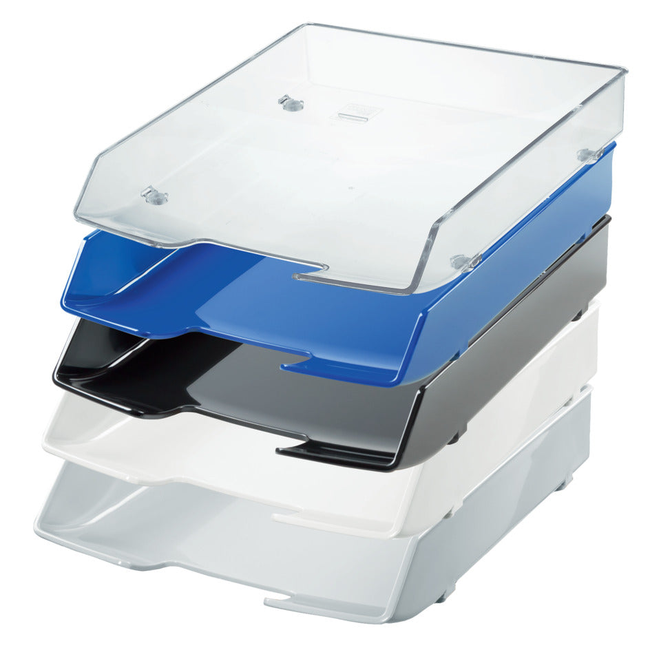 Briefablage WAVE EXCLUSIV, DIN A4/C4, stapelbar, stabil, lichtgrau HAN 1028-11D HAN 1028-11 lichtgrau