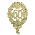 Jubiläumszahl gold „60", 8 x 12 cm DEMMLER 1225600192 DEKORATIV 1225-60 8x12cm