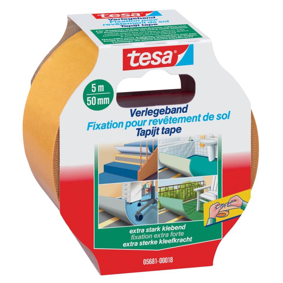 Verlegeband extra stark klebend 5m x 50mm TESA 05681-00018-00 TESA 05681-00018-11 ExtraStark