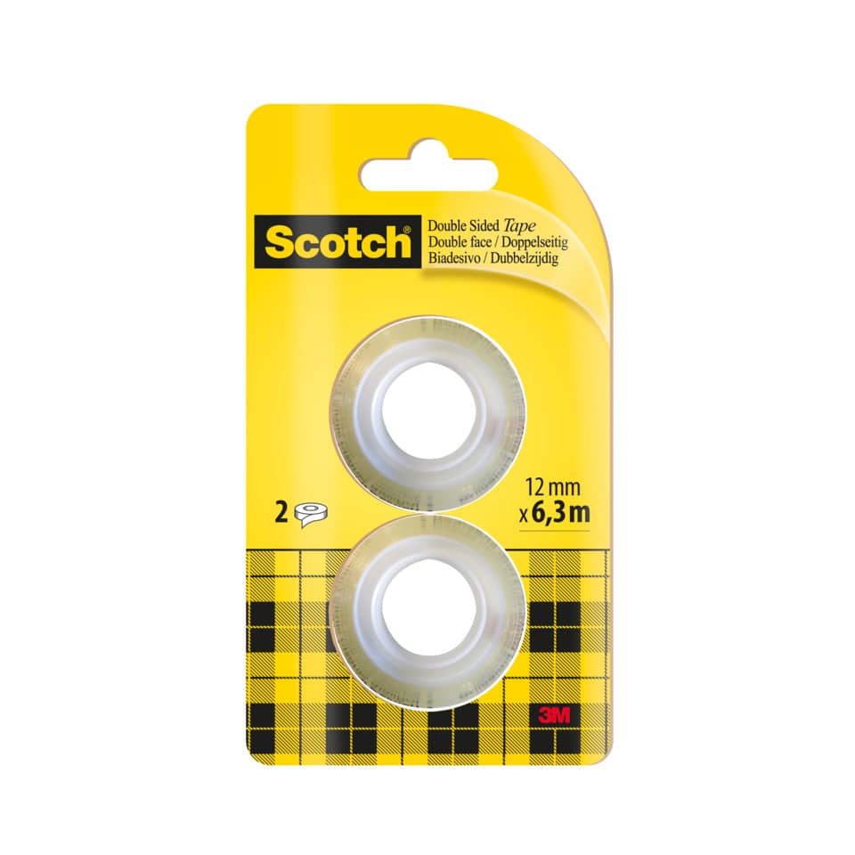 Klebeband doppelseitig 665, beidseitig klebend, Bandgröße (B x L): 12 mm x 6,3 mm SCOTCH 136R2 SCOTCH 136R2 12mm x6,3m