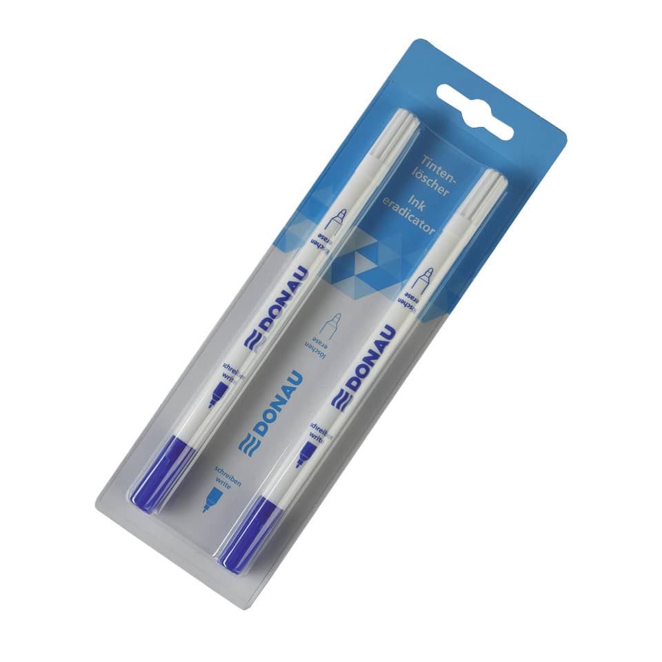 Tintenlöscher, 2 Stück, Blisterkarte DONAU 4600001-10 DONAU 4600001-10 Blisterkarte