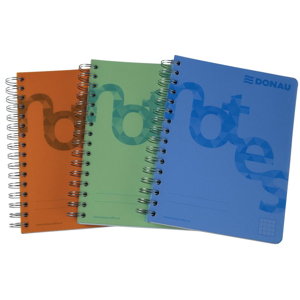 Collegeblock, A5, 140 Blatt, PP, kariert, grün DONAU 7526201-06 DONAU 7526201-06 140BL 80g