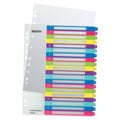 Plastikregister WOW 1-20, bedruckbar, A4, PP, 20 Blatt, farbig LEITZ 1245-00-00 LEITZ 1245-00-00 bedruckbar