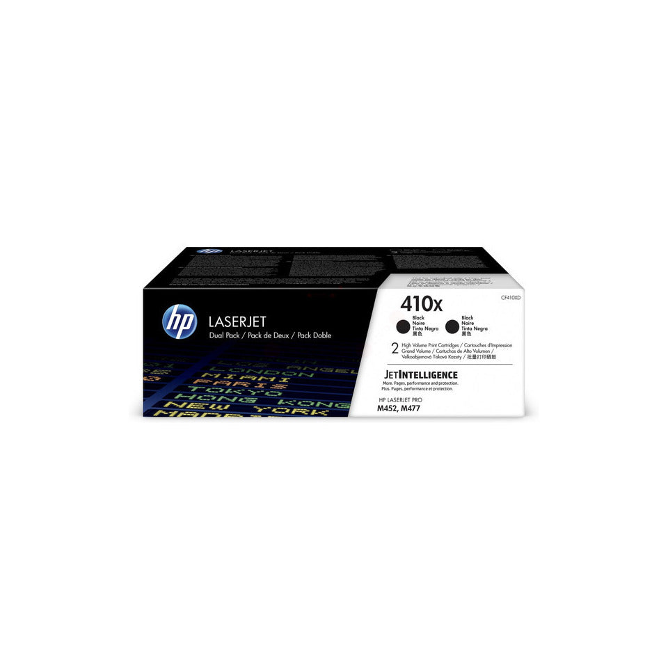 Lasertoner Nr. 410X, 2 x 6.500 Seiten, 2 Stück, schwarz HP CF410XD