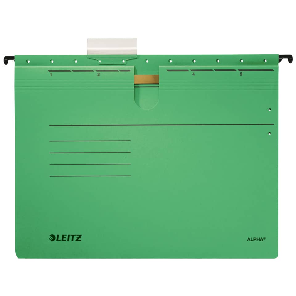 Hängehefter ALPHA®, A4, 275g/m², kaufmännische Heftung, grün LEITZ 1984-00-55 LEITZ 1984-00-55 Karton 250g