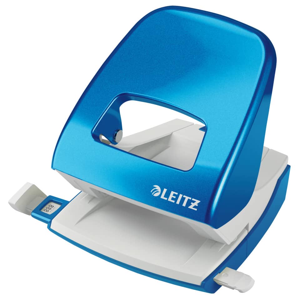 Locher NeXXt Style, 30 Blatt, Anschlagschiene, Metall, blau LEITZ 5008-10-36 LEITZ 5008-10-36 NeXXt