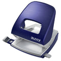 Locher NeXXt Style, 30 Blatt, Anschlagschiene, Metall, titan blau LEITZ 5006-00-69 LEITZ 5006-00-69 m. AS