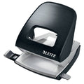 Locher NeXXt Style, 30 Blatt, Anschlagschiene, Metall, satin schwarz LEITZ 5006-00-94 LEITZ 5006-00-94 m. AS