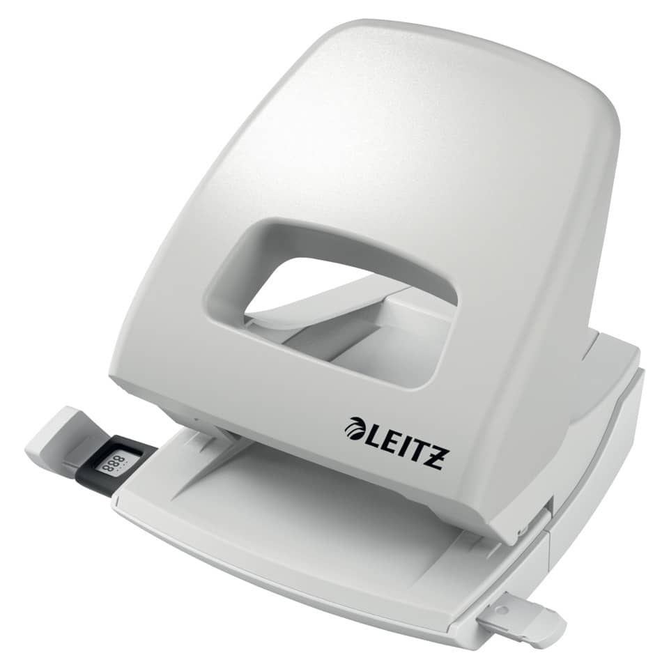 Locher NeXXt, 25 Blatt, Anschlagschiene, Metall, grau LEITZ 5005-00-85