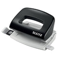 Locher Mini NeXXt, 10 Blatt, Anschlagschiene, Kunststoff, schwarz LEITZ 5058-00-95