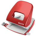 Locher NeXXt, 30 Blatt, Anschlagschiene, Metall, rot LEITZ 5008-00-25