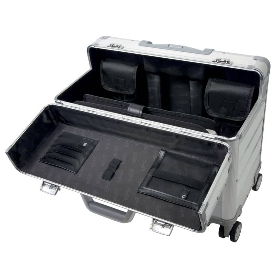 Pilotenkoffer Pandora, 470 x 360 x 250 mm, Aluminium, silber ALUMAXX 45168 ALUMAXX 45168 47x36x25cm
