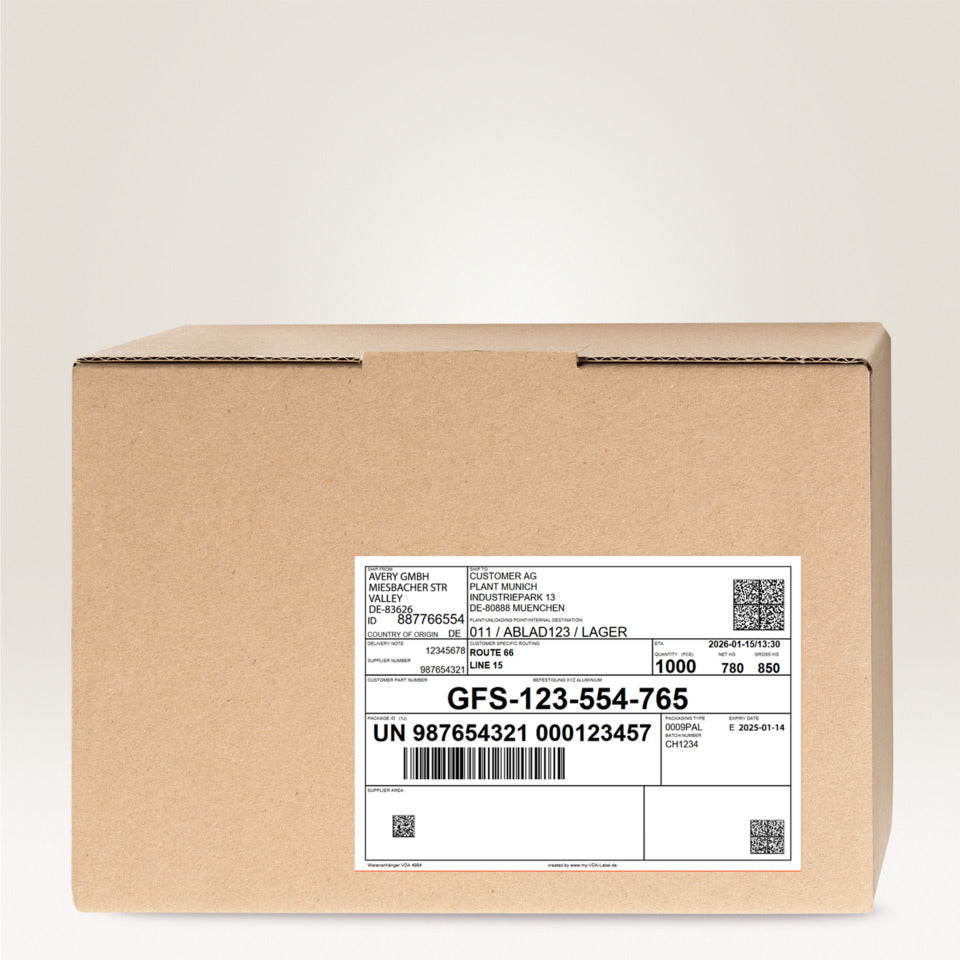 Versandetiketten, 199,6x143,5mm, 600 Stück, weiß AVERY ZWECKFORM 8018-300 ZWECKFORM 8018-300 600 Stück Versand