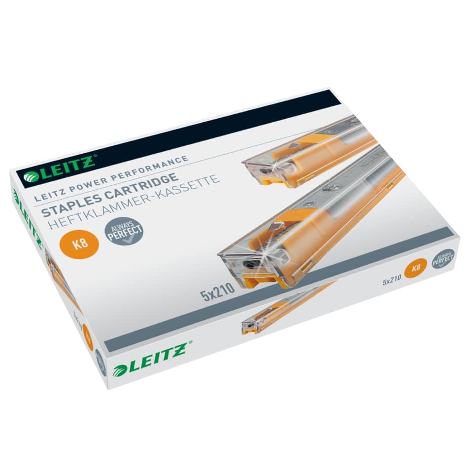 Heftklammerkassette Power Performance K8, 5x210 Stück, gelb LEITZ 5592-00-00 LEITZ 5592-00-00  1050St gelb