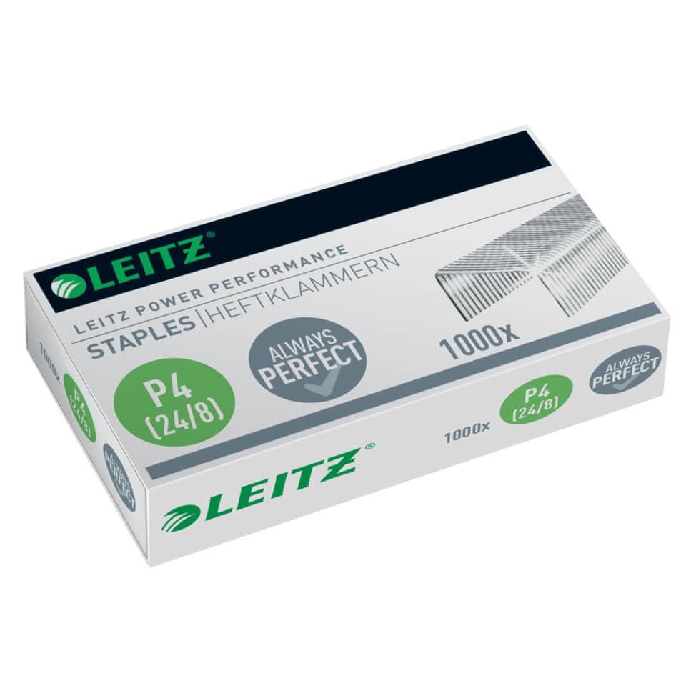 Heftklammer Power Performance P4, 24/8mm, 40 Blatt, 1000 Stück LEITZ 5571-00-00 LEITZ 5571-00-00  1000St
