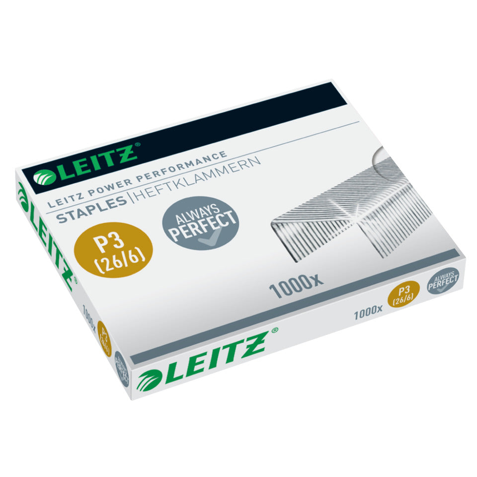 Heftklammer Power Performance P3, 26/6mm, 30 Blatt, 1000 Stück LEITZ 5572-00-00 LEITZ 5572-00-00  1000St