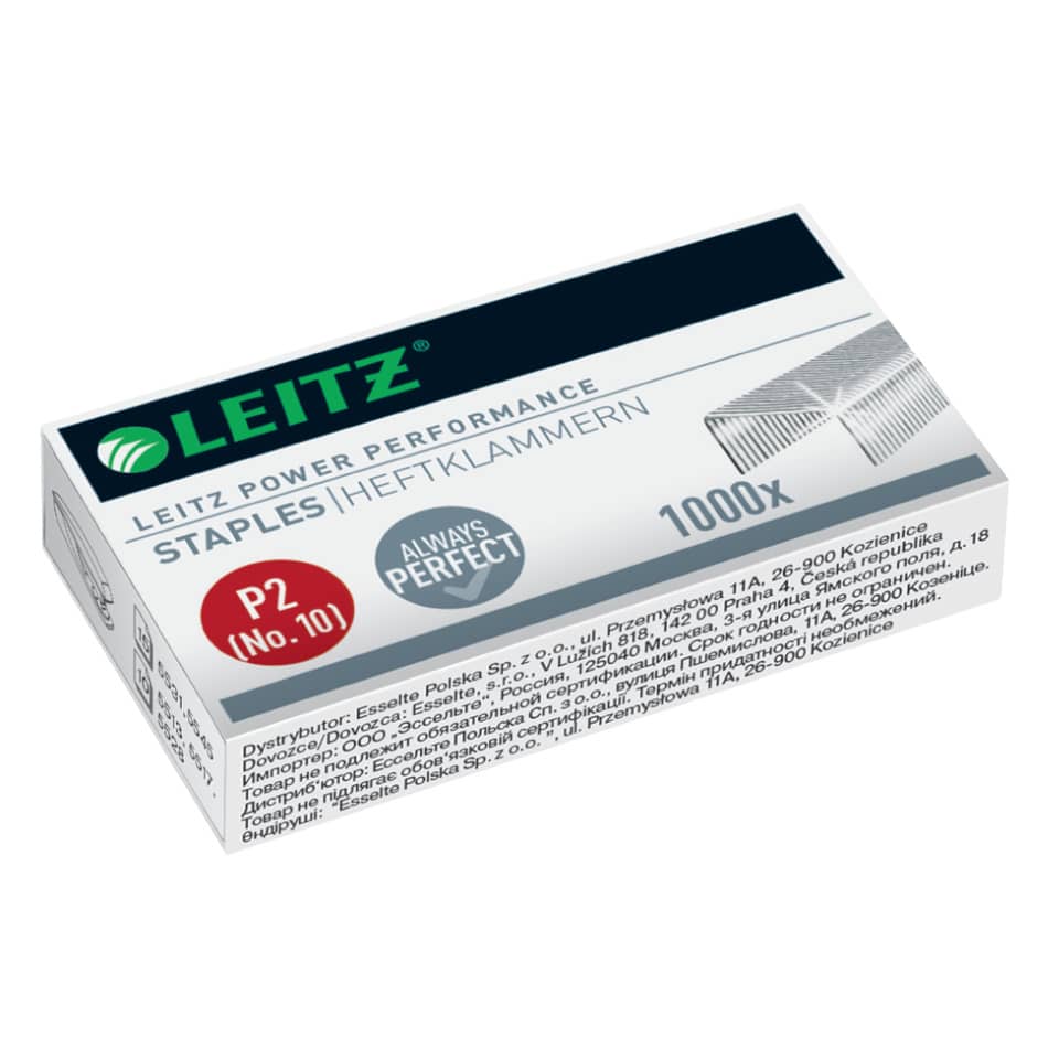 Heftklammer Power Performance P2, Nr. 10, 10 Blatt, 1000 Stück LEITZ 5577-00-00 LEITZ 5577-00-00  1000St