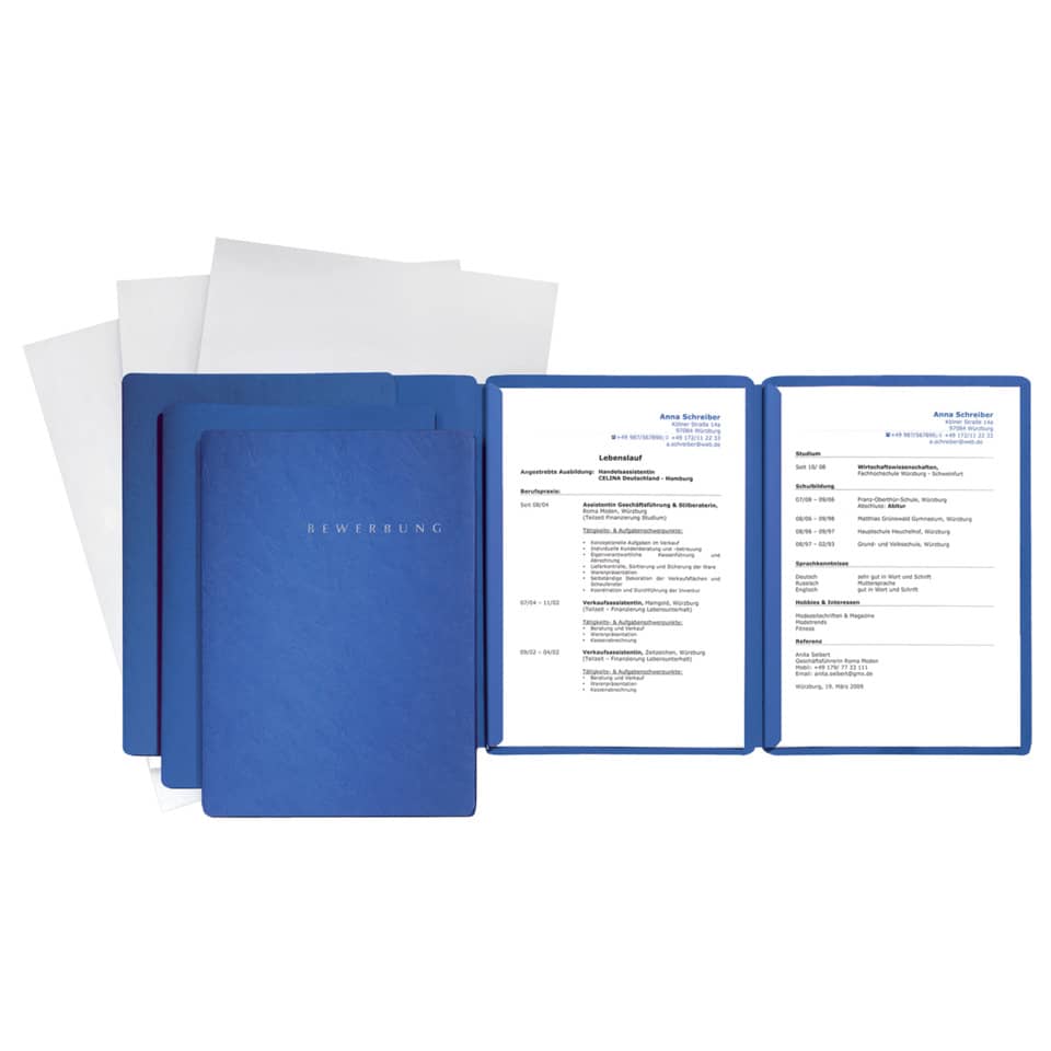 Bewerbungsset Special Basic, 3-teilig, blau PAGNA 22028-02 PAGNA 22028-02 3-tlg.