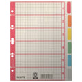Kartonregister Blanko, A5, Karton, 6 Blatt, grau LEITZ 4355-00-85 LEITZ 43550085 Karton fbg.Tabs
