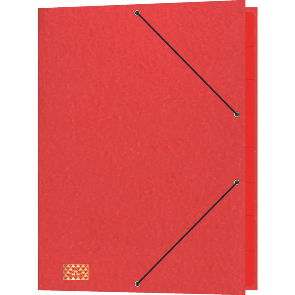 Ordnungsmappe, A4, 390g/m², 9 Fächer, Glanzkarton, rot RNK 4616-2 RNK 4616-2  9Fächer