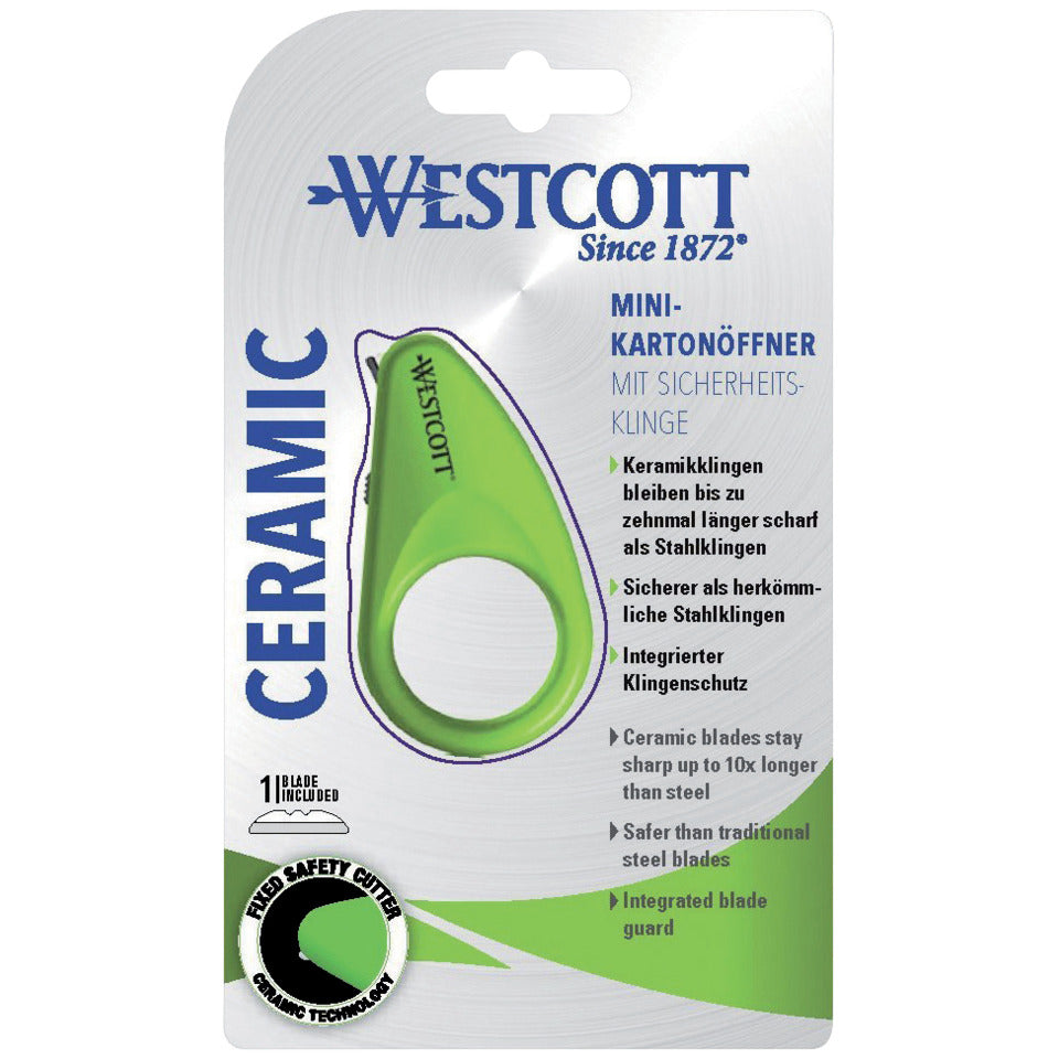 Cutter Mini grün   Keramik WESTCOTT E-16473 00 WESTCOTT E-16473 00 Keramik