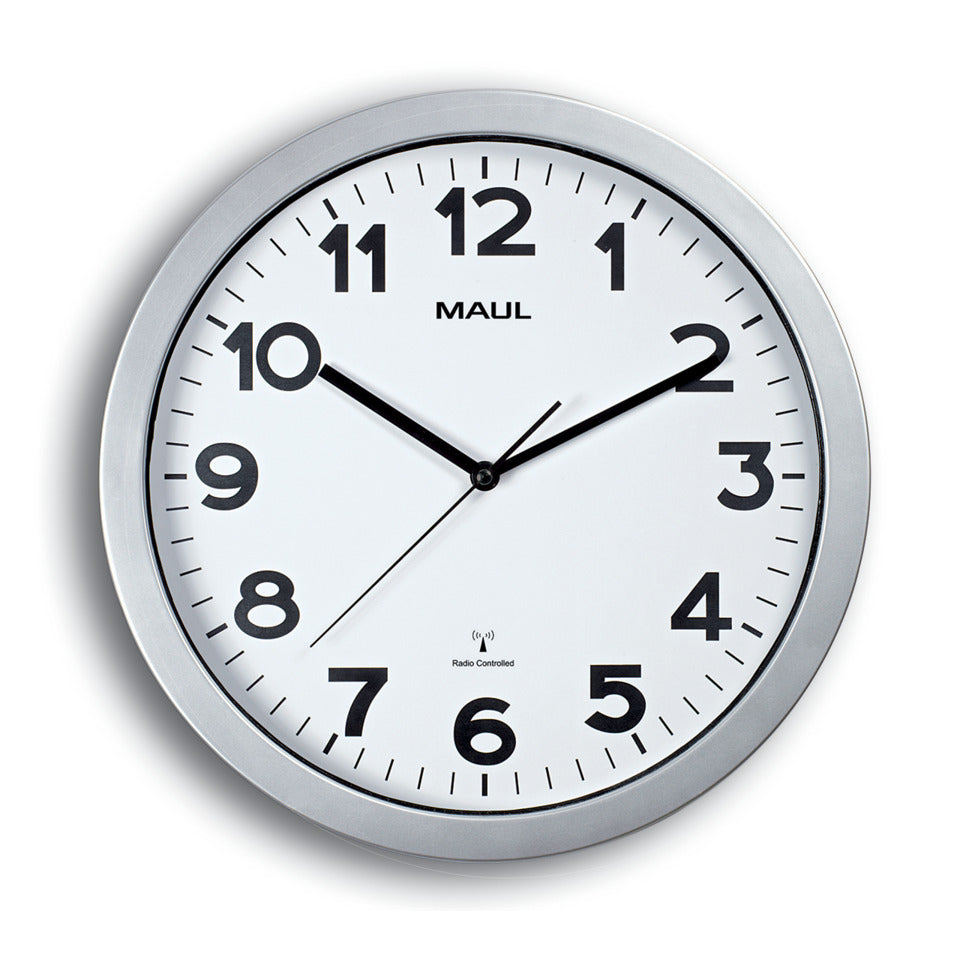Wanduhr MAULstep, weiß, Ø 40 cm, Quarzlaufwerk, 3 Zeiger (Stunde, Minute, Sekunde) MAUL 90535 95 MAUL 9053595