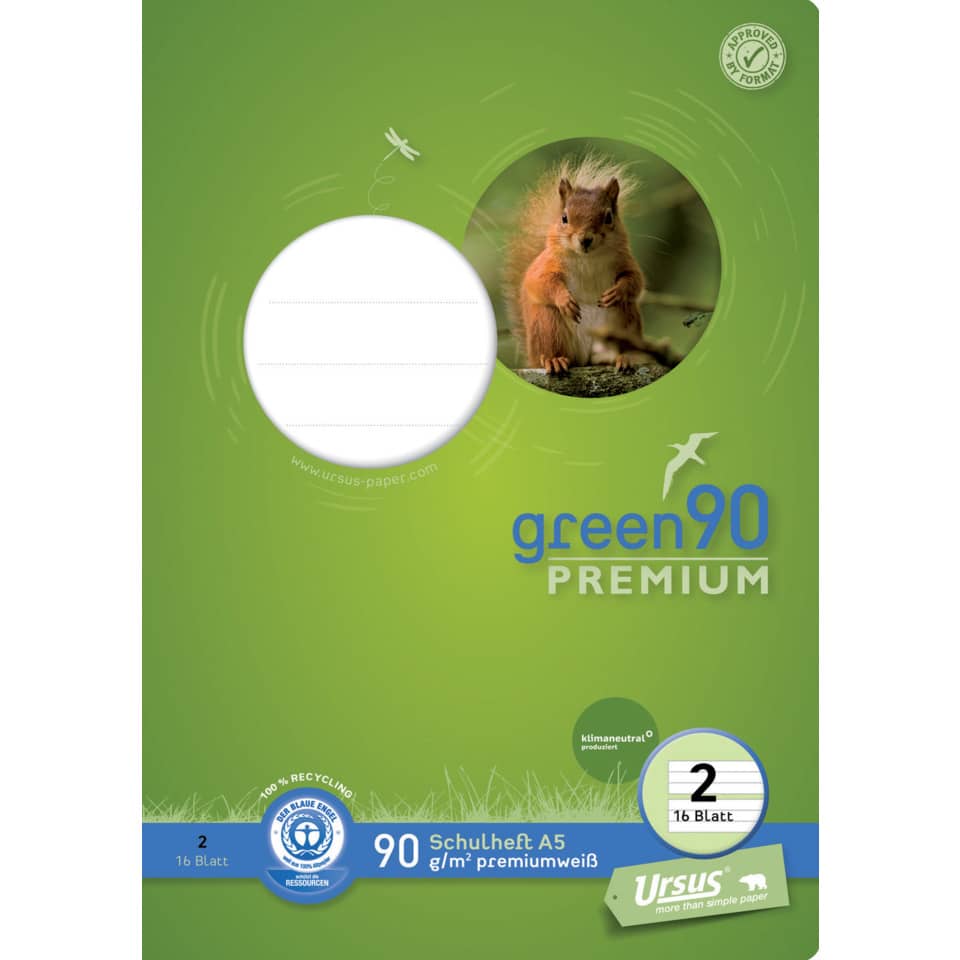 Schulheft Premio, DIN A5, liniert, LIN2, 16 Blatt STAUFEN PREMIO 040780002 STAUFEN PREMIO 040780002 90g