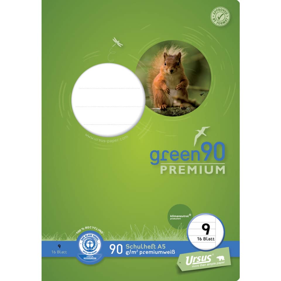 Schulheft Premio, DIN A5, liniert mit Rand, LIN9, 16 Blatt STAUFEN PREMIO 040780009 STAUFEN PREMIO 040780009  90g