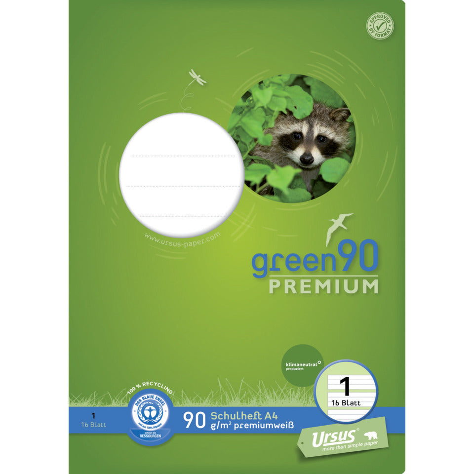 Schulheft Premio, A4, 90g/m², 16 Blatt, Lin.1, linert STAUFEN PREMIO 040782001 STAUFEN PREMIO 040782001 90g