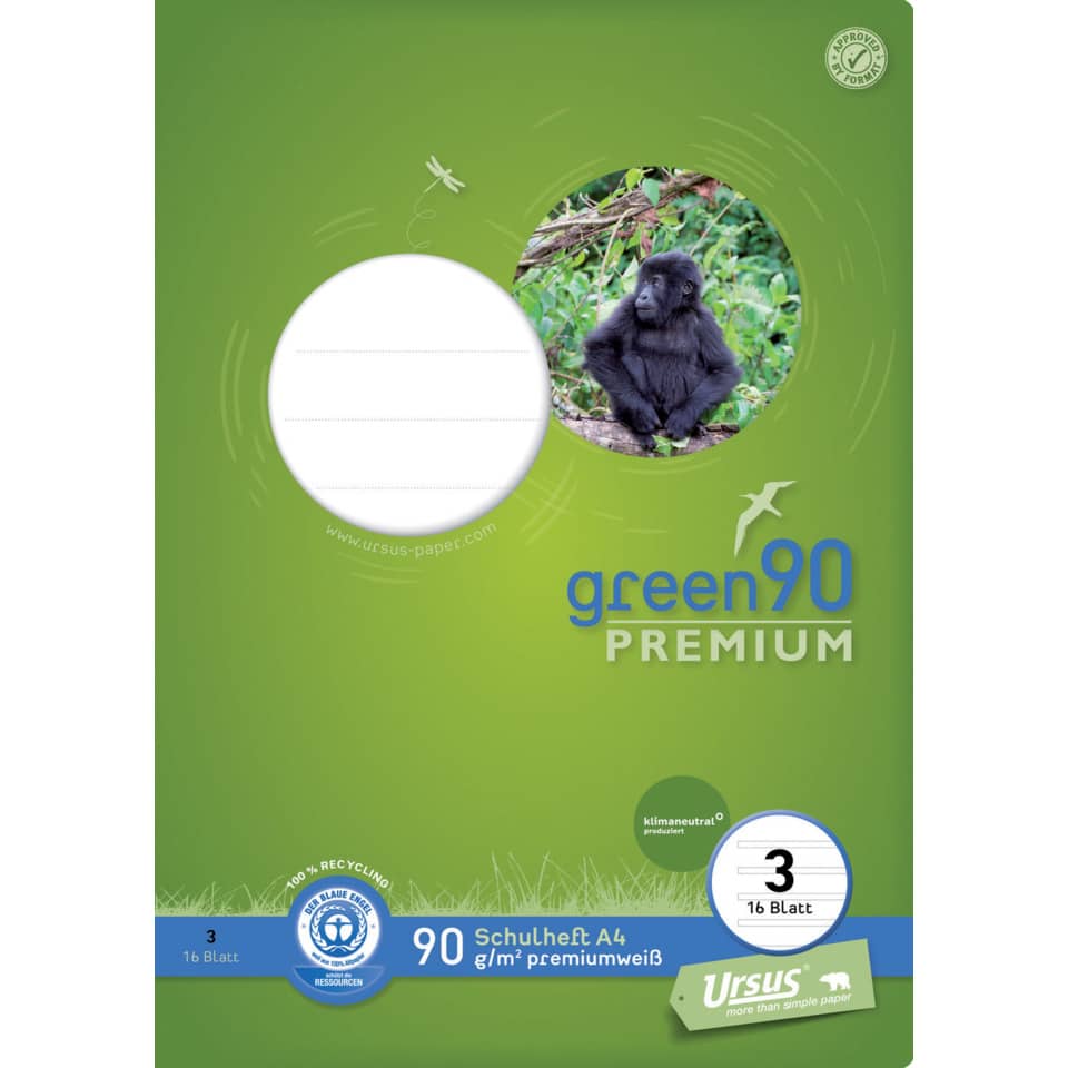 Schulheft Premio, A4, 90g/m², 16 Blatt, Lin.3, liniert STAUFEN PREMIO 040782003 STAUFEN PREMIO 040782003  90g