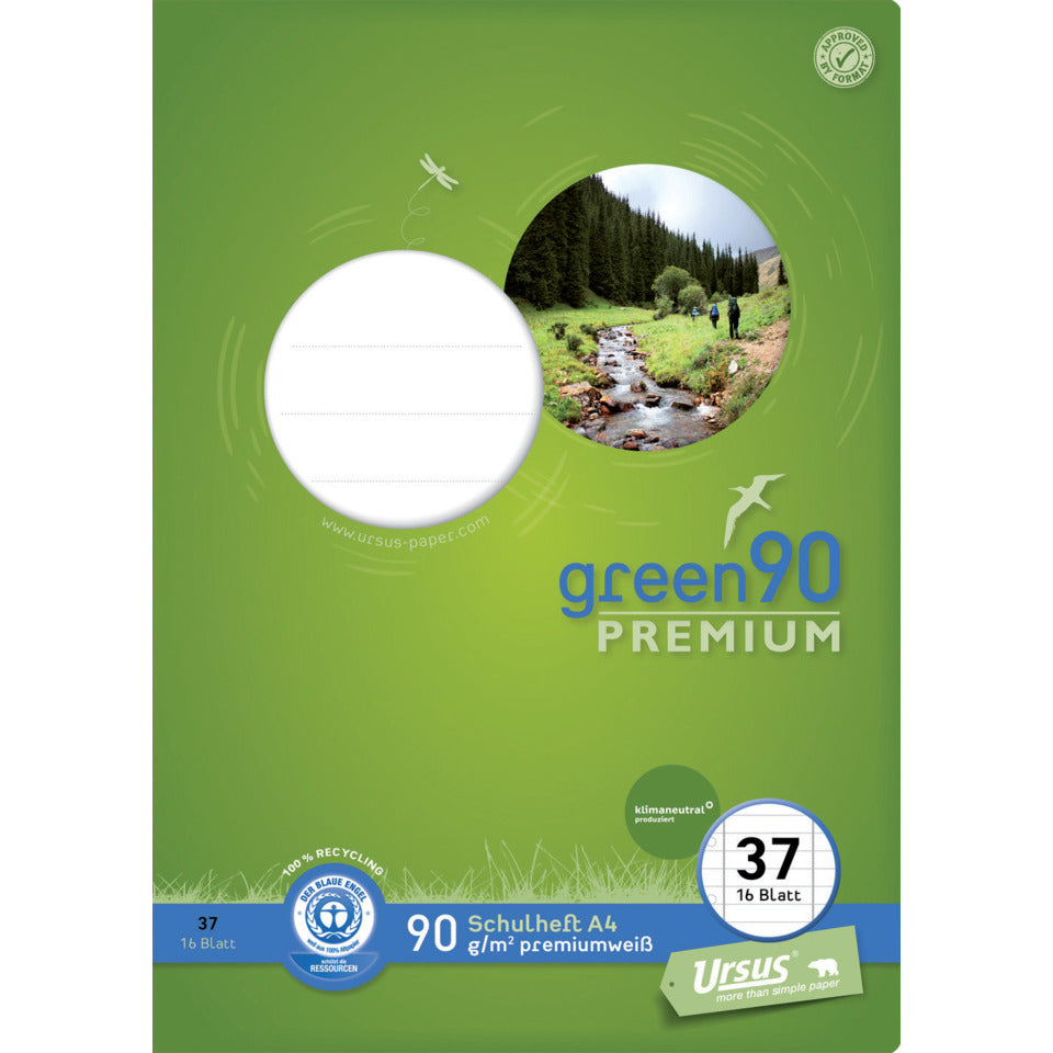 Schulheft Premio, A4, 90g/m², 16 Blatt, Lin.37, liniert STAUFEN PREMIO 040782037 STAUFEN PREMIO 040782037 Rd,perf.gel.90g