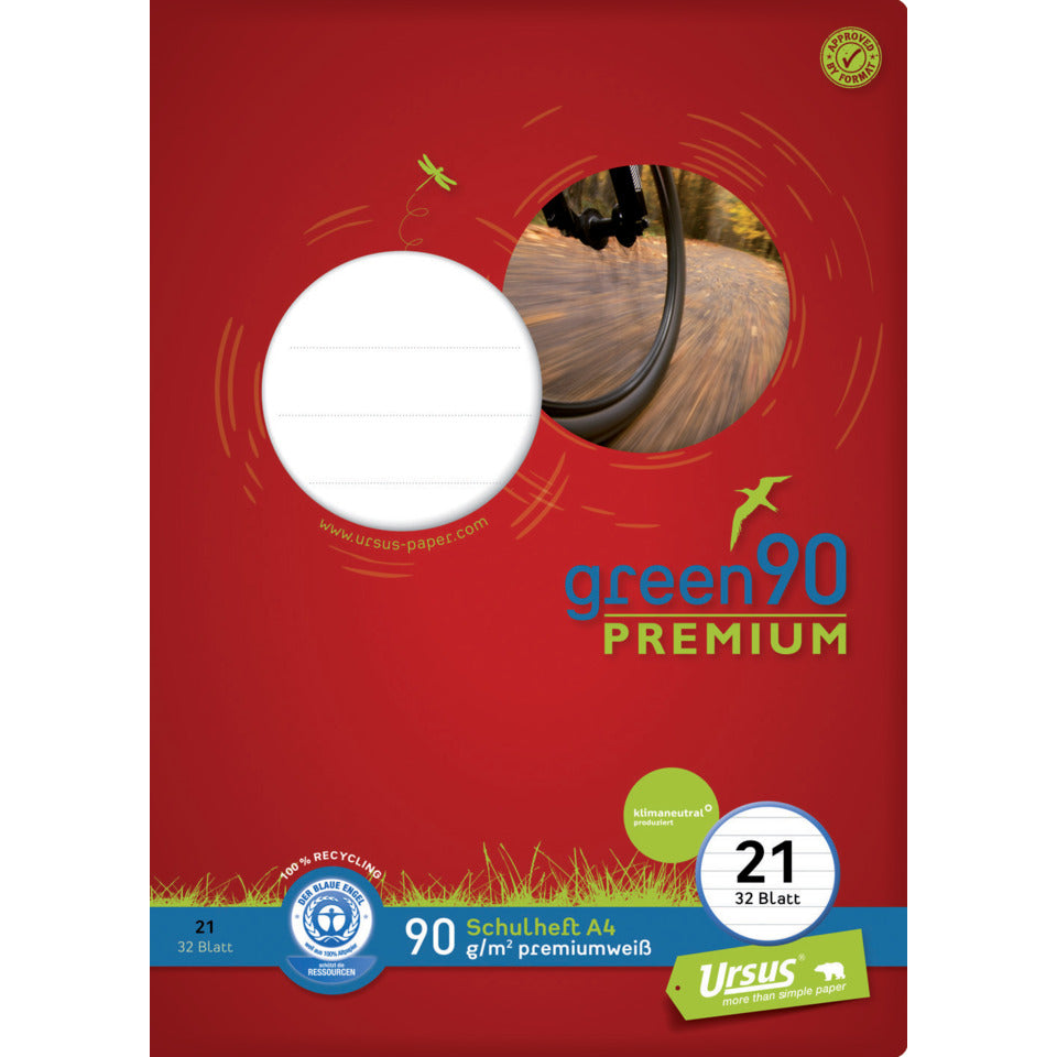 Schulheft Premio, A4, 90g/m², 32 Blatt, Lin.21, linert STAUFEN PREMIO 040784021 STAUFEN PREMIO 040784021  90g