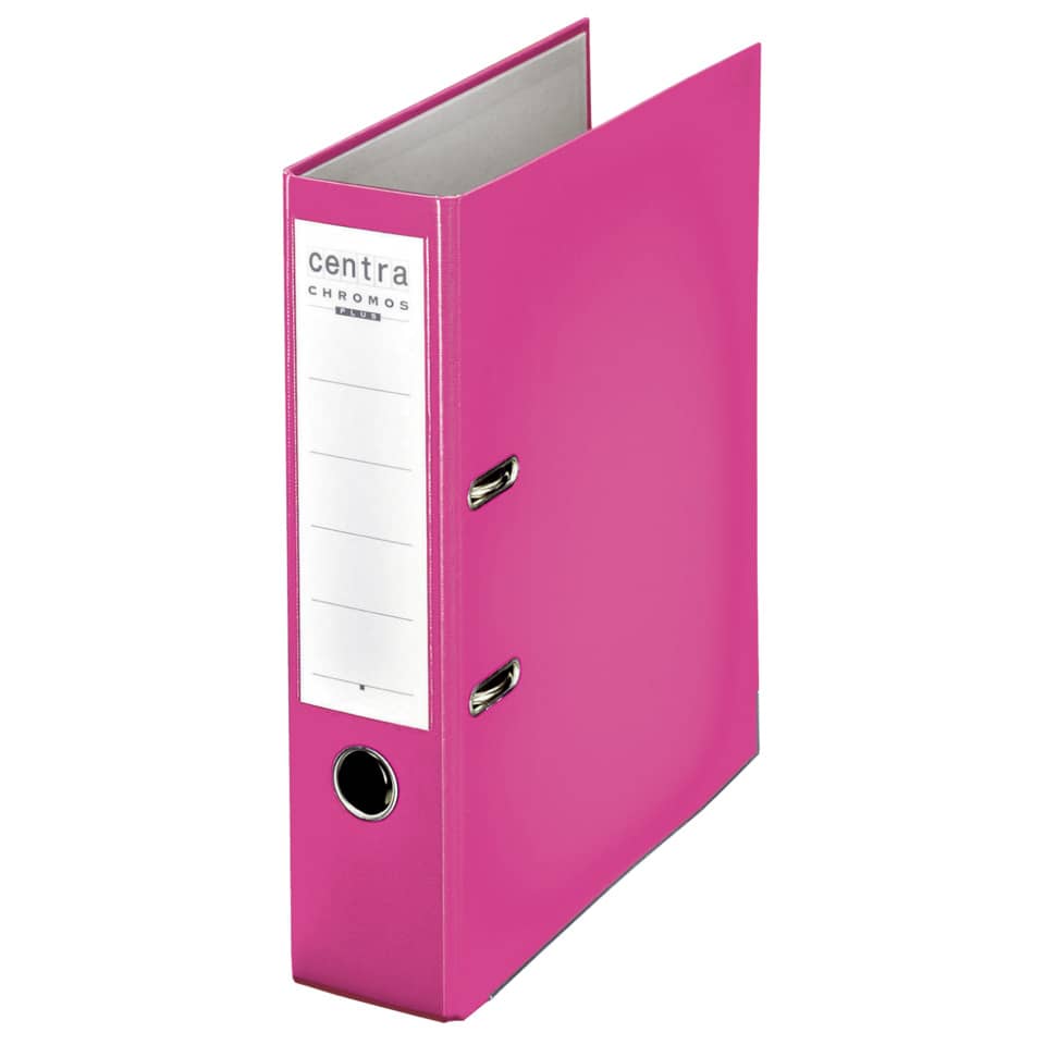 Ordner Plastik Chromos, mit Schlitzen, A4, 80 mm, fuchsia CENTRA 230141