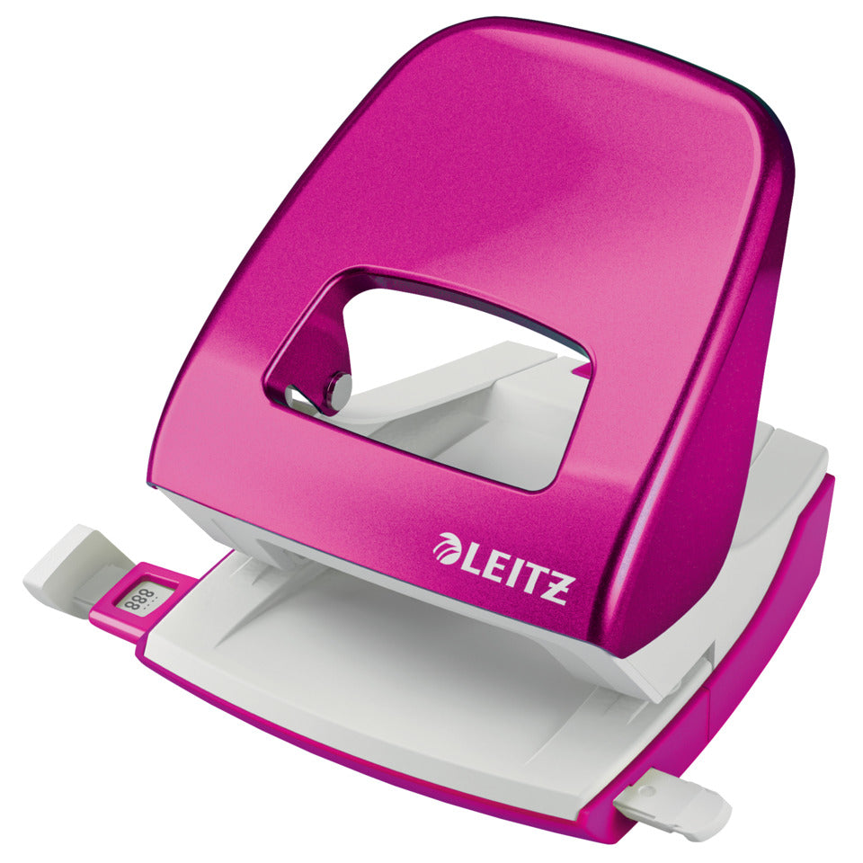 Locher NeXXt WOW, 30 Blatt, Anschlagschiene, Metall, Blister, pink LEITZ 5008-20-23 LEITZ 5008-20-23 NeXXt Blister