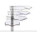 Briefkorb 4er-Set lichtgrau NOVUS 720+4002+000