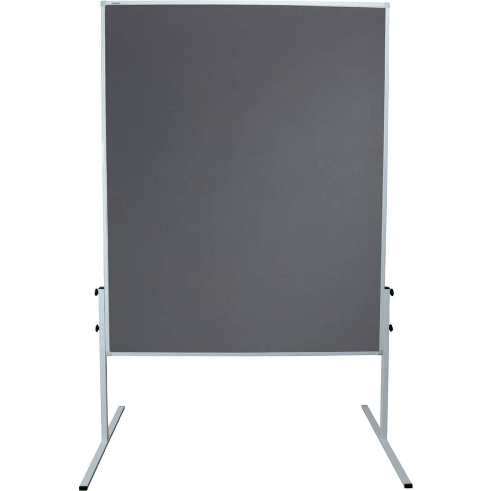 Moderatorentafel X-tra!Line, Filz/Filz, Aluminiumrahmen, 1200 x 1500 mm, grau FRANKEN CC-UMTF 12 FRANKEN CC-UMTF 12 150x120cm