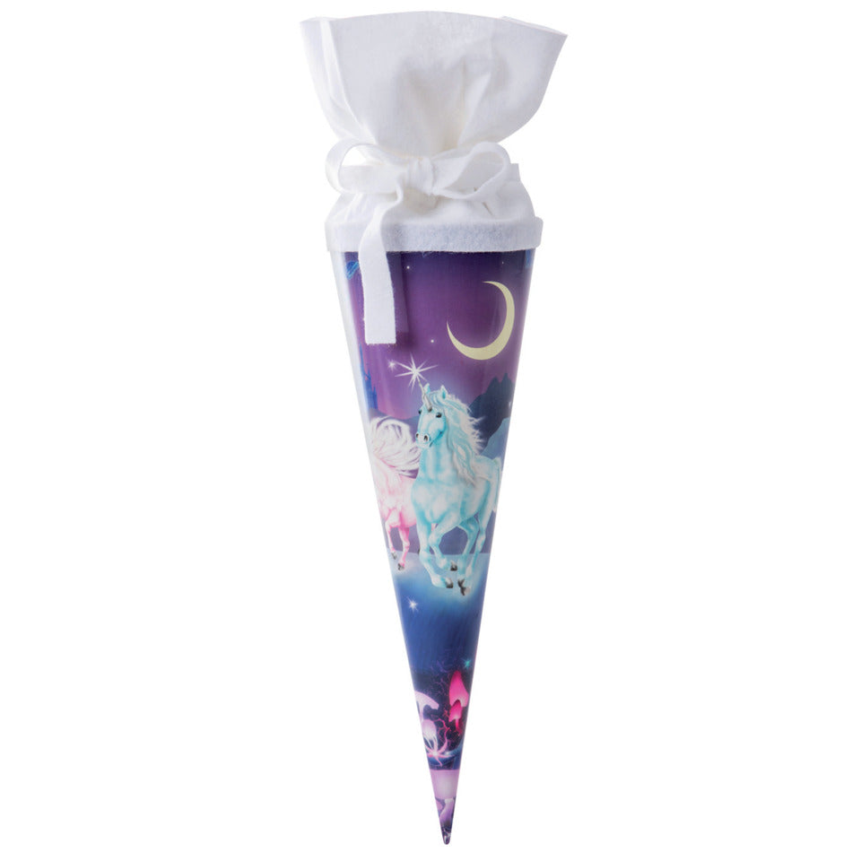 Schultüte, Geschwister Unicorn, 35cm, Filzverschluss GOLDBUCH 93579 GOLDBUCH 93579 Unicorn