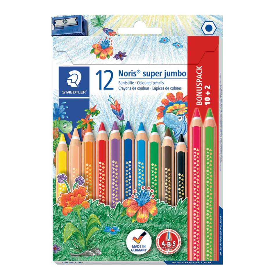 Farbstiftetui Noris® super jumbo, 6mm, 12 Stück STAEDTLER 129 NC12P1 STAEDTLER 129 NC12P1 Promotion
