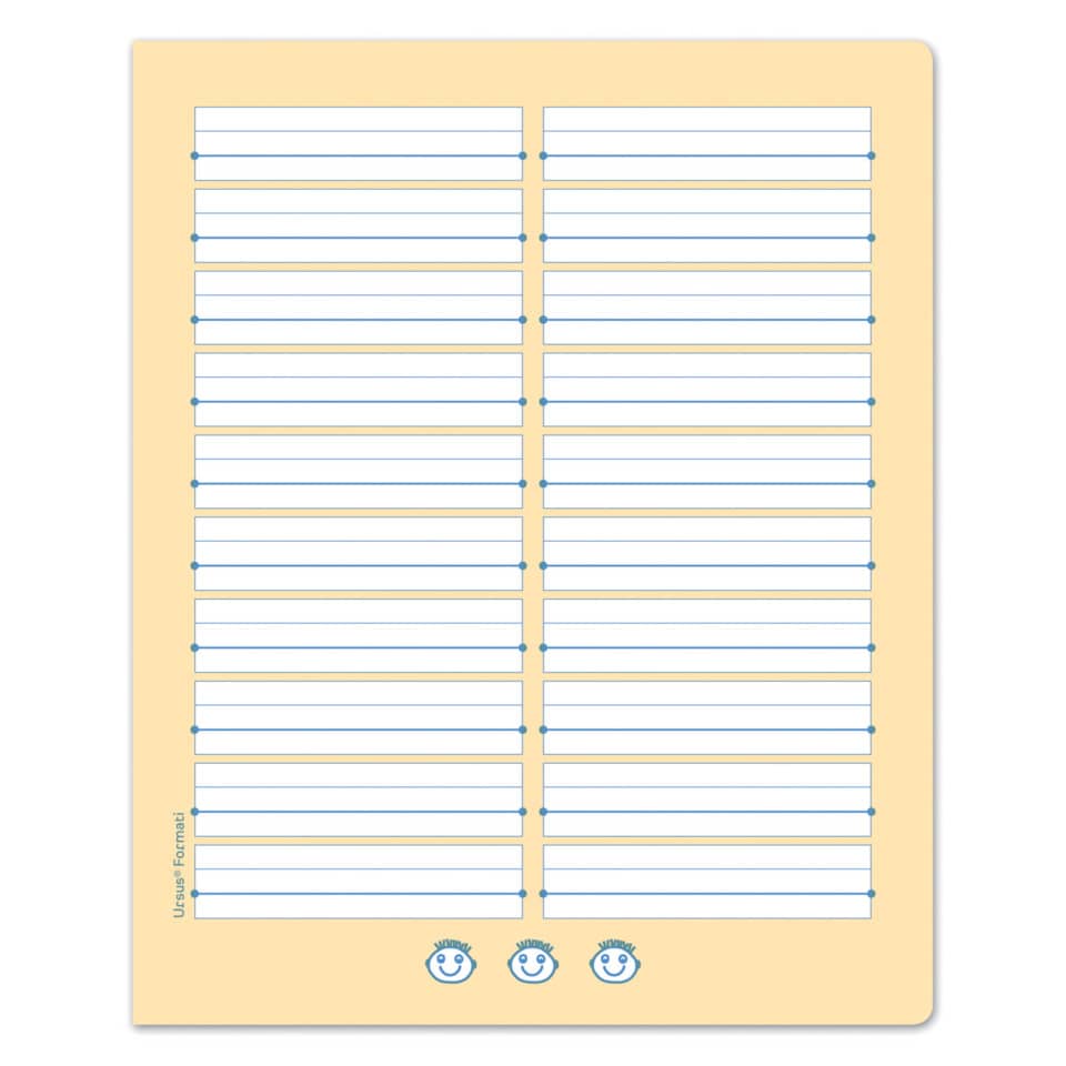 Wörterheft W9,Quart, 20 Blatt,liniert URSUS FORMATI 060551059 FORMATI W9 060551059