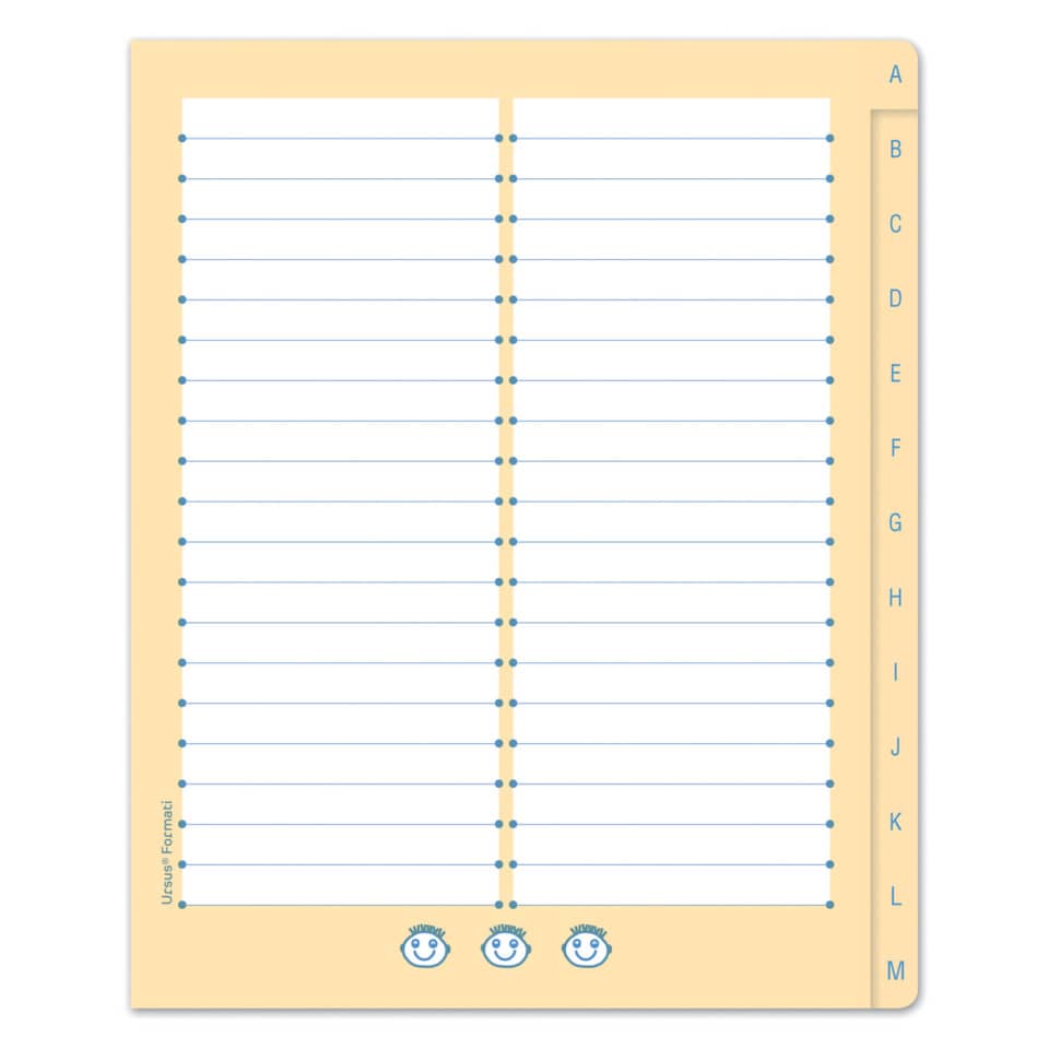 Wörterheft Quart, 40 Blatt, Lin.W7, liniert URSUS FORMATI 061551057 FORMATI W7 40+2BL 061551057