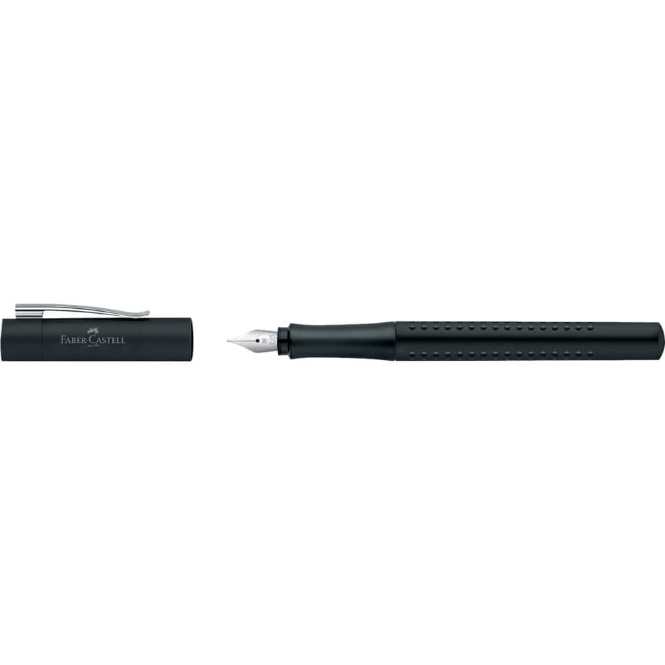 Füllfederhalter Patrone Grip 2011 M, schwarz FABER CASTELL 140901