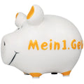 Sparschwein klein "Mein 1.Geld", 12,5 x 9 x 9 cm, Keramik KCG 10026901 KCG 100841/10026901 Mein 1.Geld