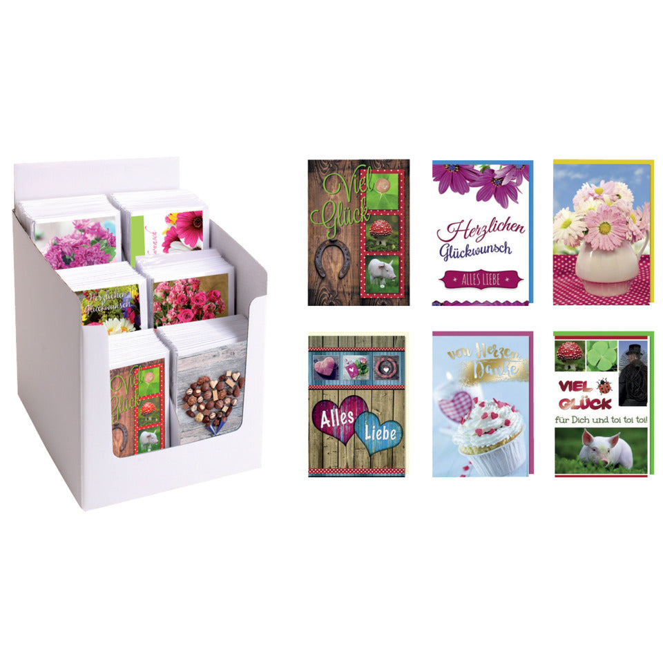 Minikarte Allgemein, 60er Box, sortiert  41-1111 41-1111 im Display