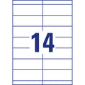 Regalschilder, 105x38mm, beidseitig beschichtet, 350 Stück AVERY ZWECKFORM C32258-25 ZWECKFORM C32258-25 105x38mm