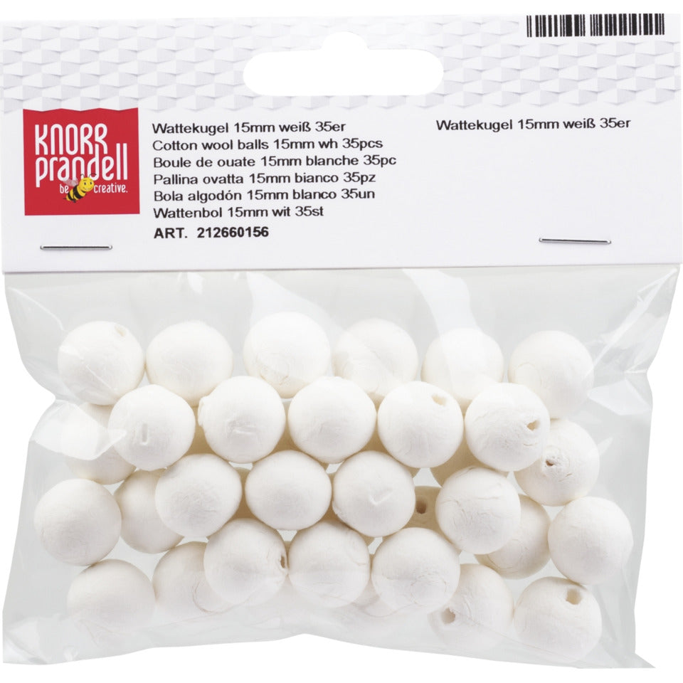Wattekugel, Ø15mm, 35 Stück, weiß KNORR PRANDELL 212660156 KNORR prandell 21-2660156