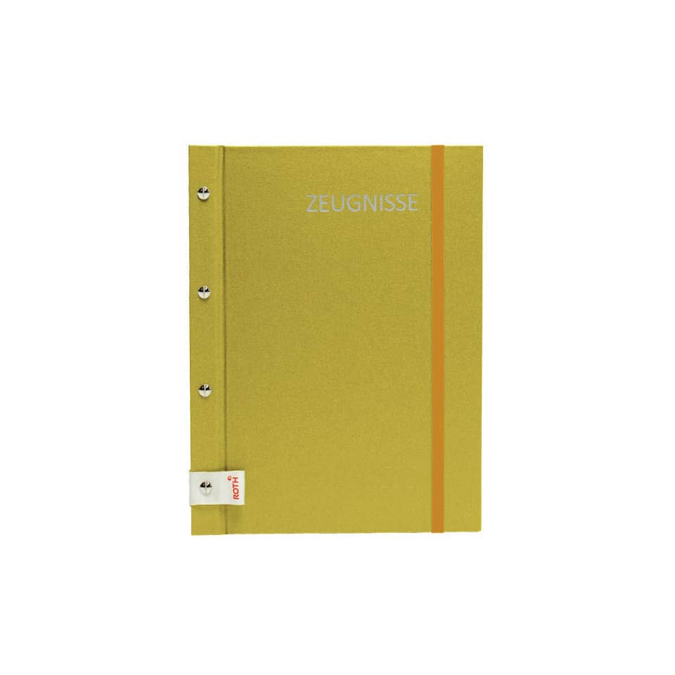 Zeugnismappe inkl. 12 Hüllen, A4, Metallium gold ROTH 88565 ROTH 88565 inkl. 12 Hüllen